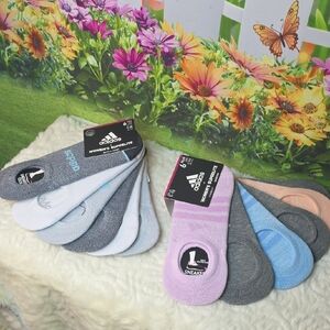 Adidas Women's Superlite No-Show Socks - Assorted Colors 12 Pairs Size 5-10